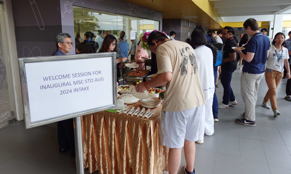 MSC welcome Tea - 1st Intake signboard & buffet point-copy & resized